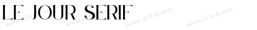Le Jour Serif字体转换